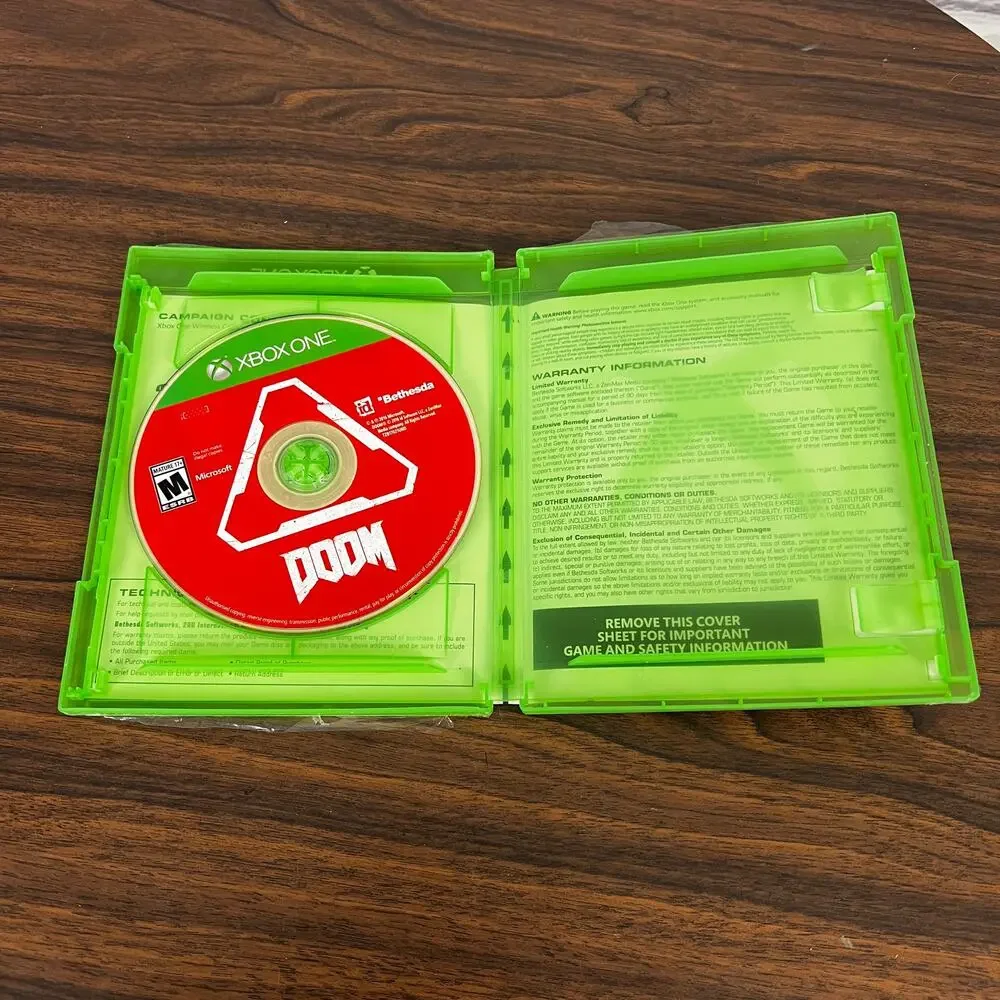 Xbox One Doom Greatest Hits CIB Complete In Box Video Game